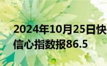 2024年10月25日快讯 德国10月份IFO企业信心指数报86.5