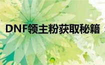 DNF领主粉获取秘籍：如何提升爆粉成功率