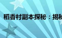 稻香村副本探秘：揭秘古老村庄隐藏的秘密