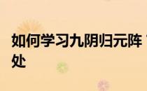 如何学习九阴归元阵？完整指南揭秘其所在之处