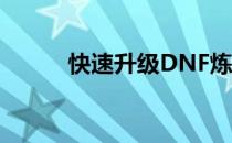 快速升级DNF炼金术师攻略秘籍