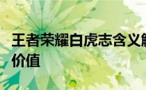 王者荣耀白虎志含义解析：背景、特效与收藏价值