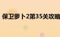 保卫萝卜2第35关攻略：教你如何轻松过关！