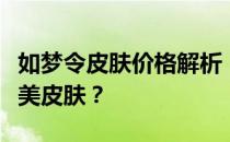 如梦令皮肤价格解析：多少钱可以拥有这款精美皮肤？